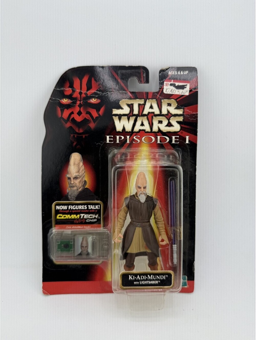 Ki-Adi-Mundi Action Figure Hasbro Star Wars Episode I Vintage 1998 Carded